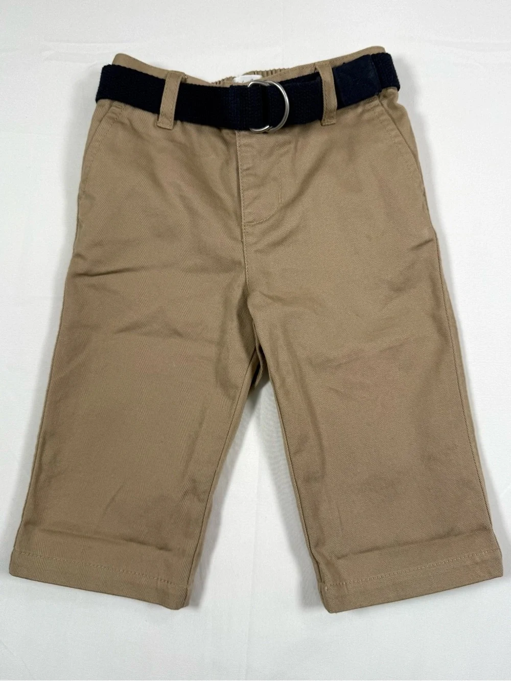 RALPH LAUREN Boys Khaki Chino Pants 6M Belt Preppy Classic Minimalist Capsule